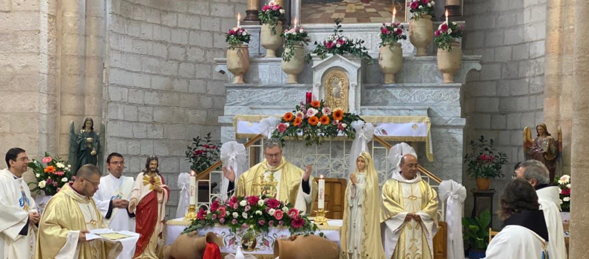 Messa a Cana di Galilea per il ricordo del primomiracolo